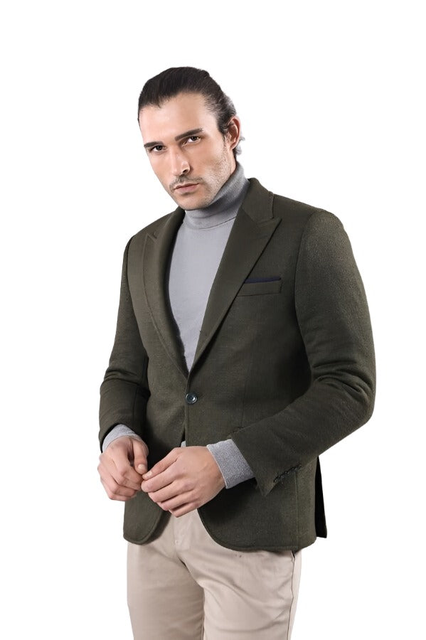 Dark green clearance wool coat mens