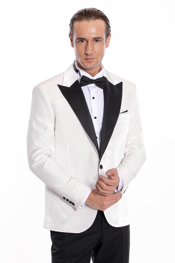 White velvet 2024 blazer mens