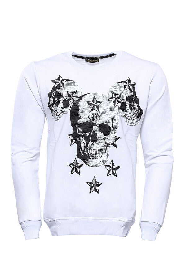 Sweatshirt with skulls hot sale