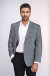 Blazer Hombre 4 Gotas Corte Regular Lana Gris - Wessi