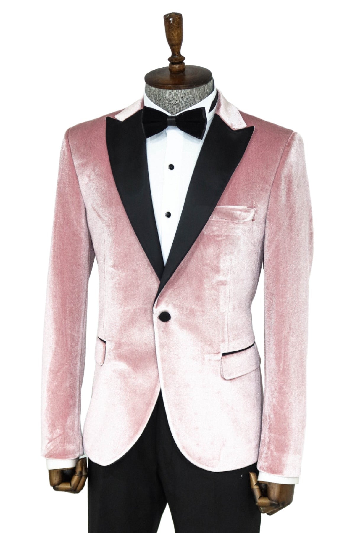 Mens pink velvet jacket hotsell