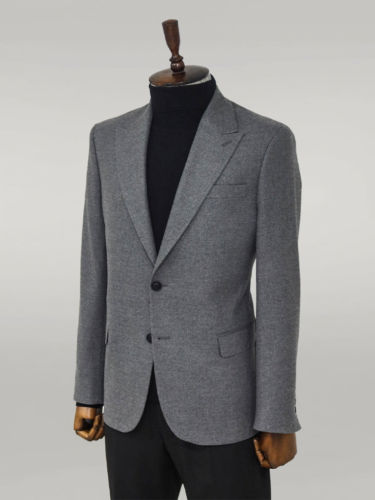 Blazer Hombre Liso Slim Fit Sport Gris - Wessi