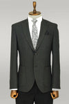 Blazer Texturé Slim Fit Peak Revers Anthracite Homme - Wessi