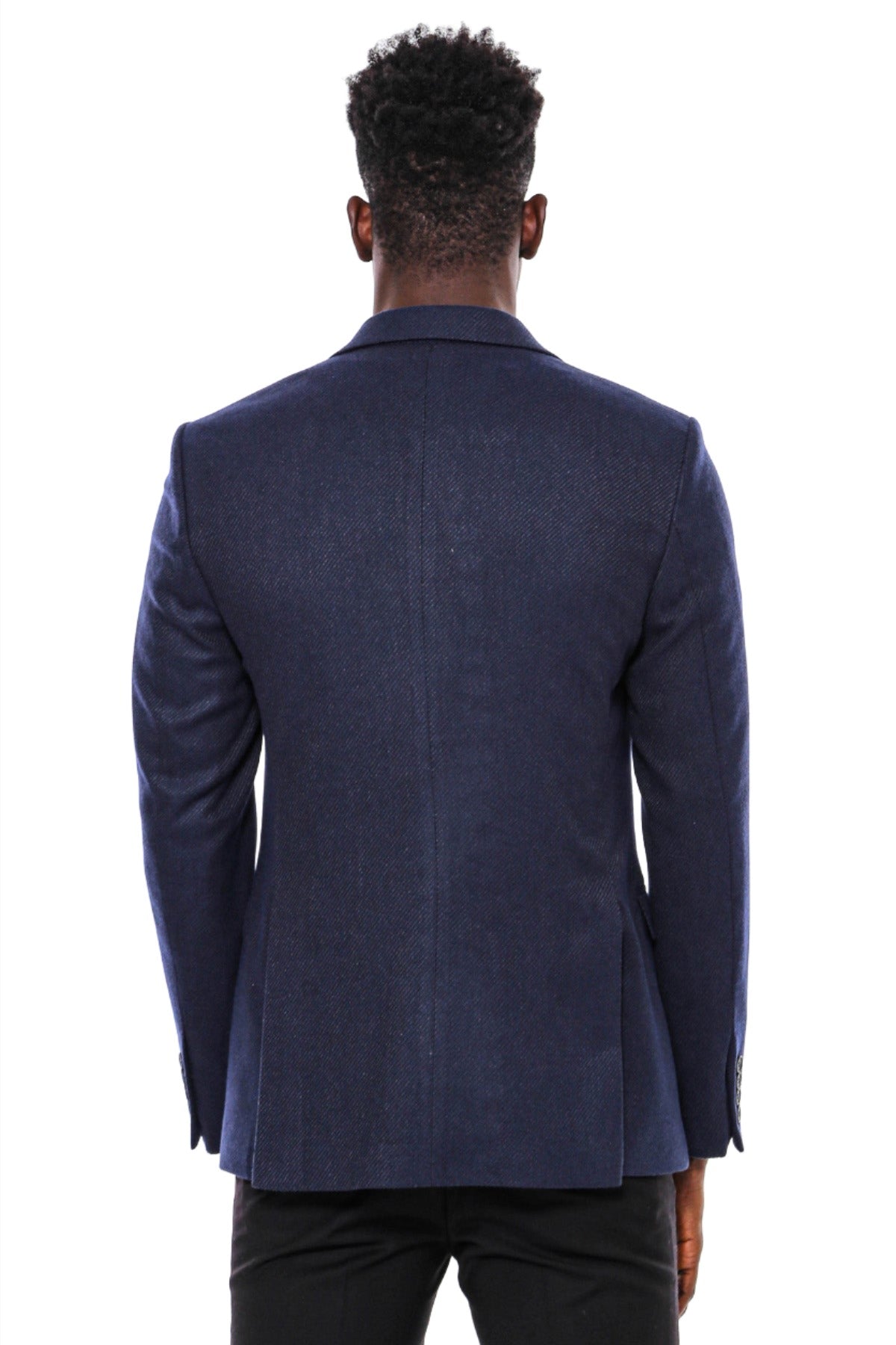 Navy blue blazer mens slim fit hotsell