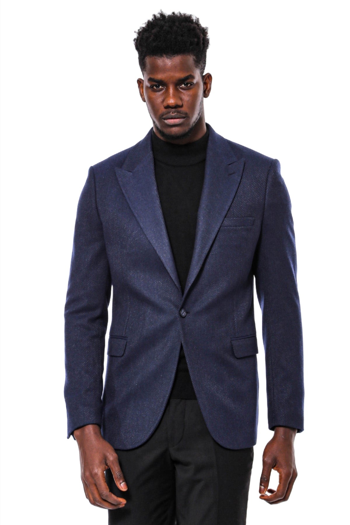 Blue blazer mens slim fit hotsell