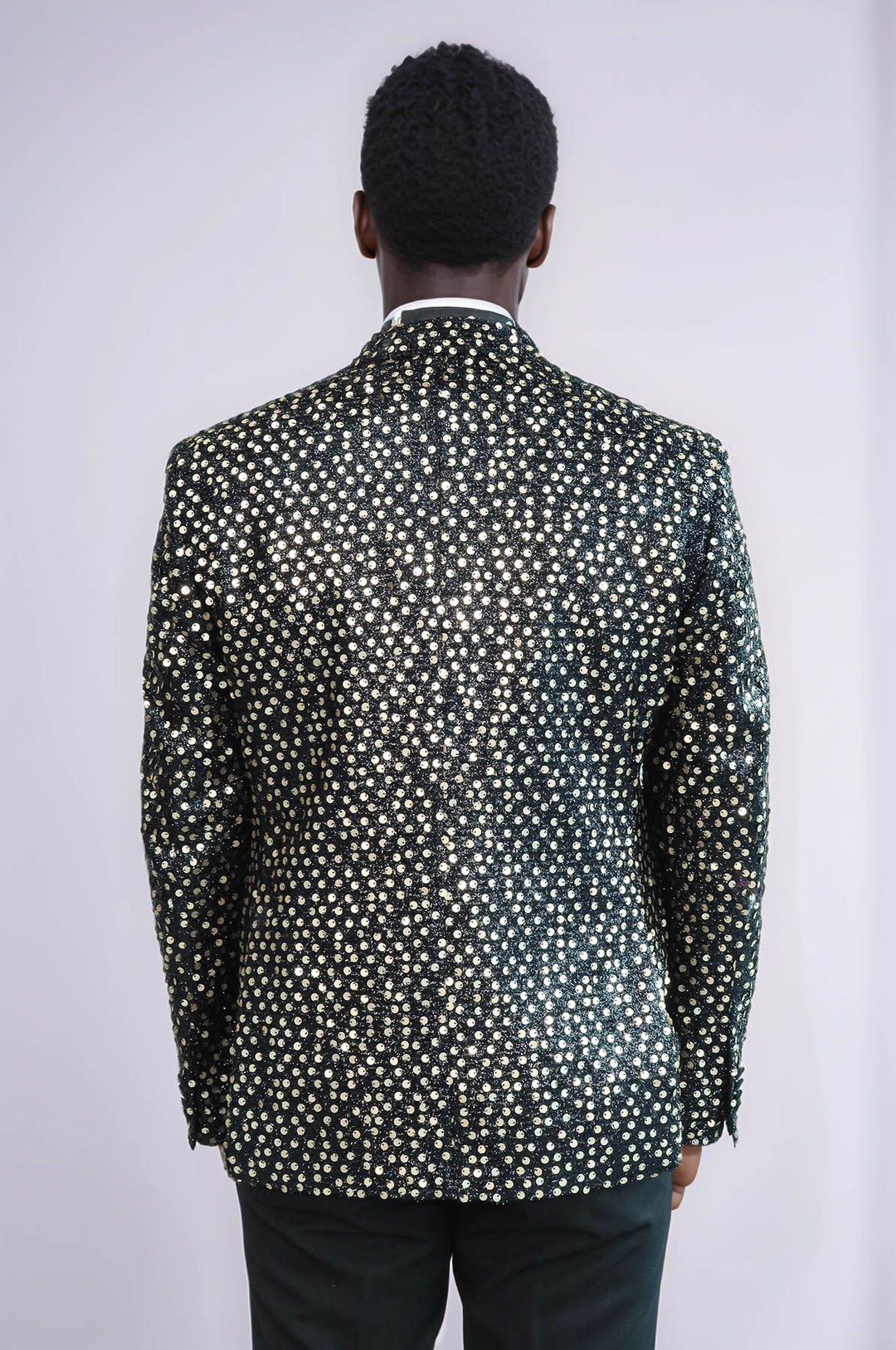 Smoked Sparkly Patterned Party Blazer | Wessi