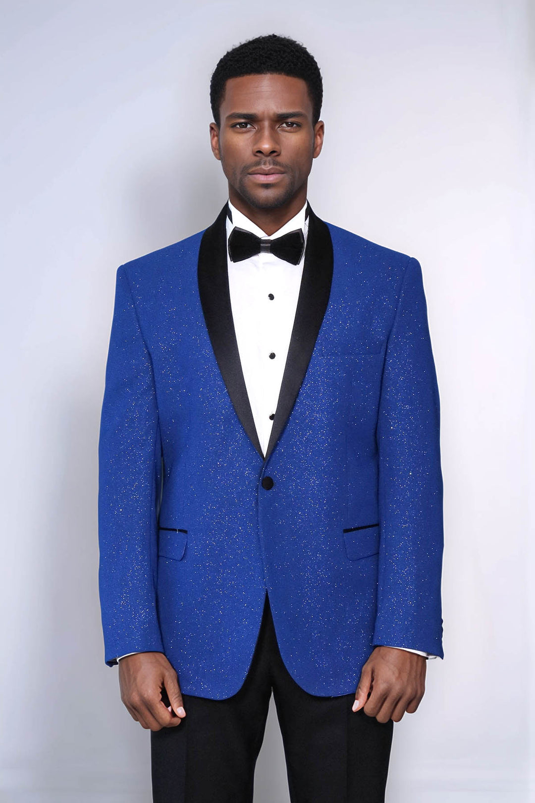 Blazer de graduación para hombre azul marino con solapa chal - Wessi