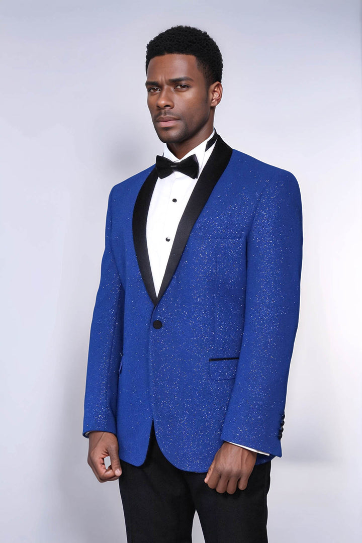 Blazer de graduación para hombre azul marino con solapa chal - Wessi