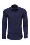 Patterned Navy Blue Men Shirt - Wessi