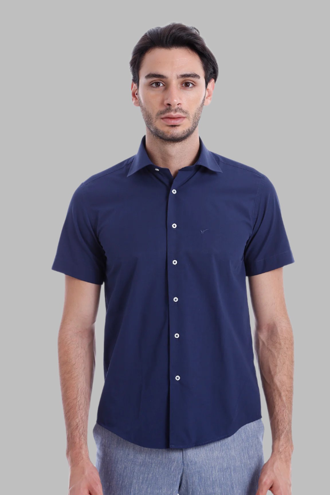 Camisa de vestir manga corta hombre on sale