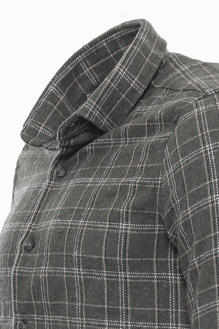 Plaid Green Men Lumberjack Shirt - Wessi