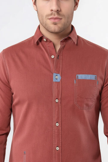 Camicia Borgogna Chiaro - Wessi