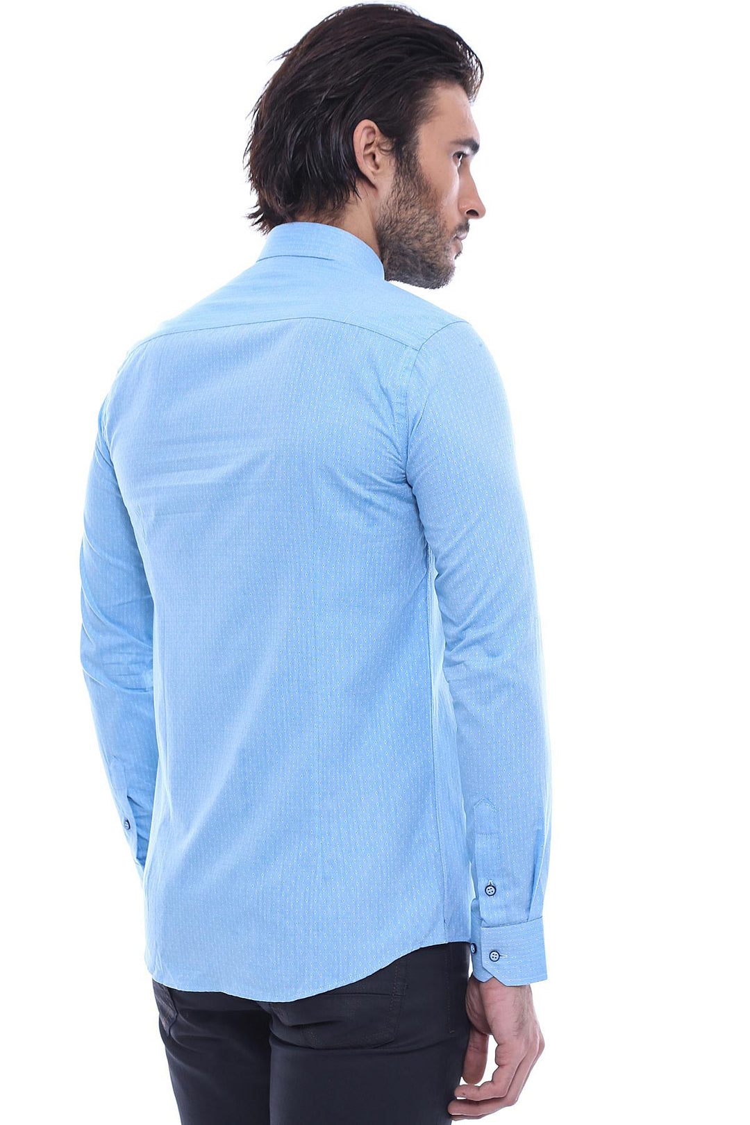 Light Blue Cotton Shirt for Men | Wessi