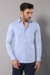 Light Blue Cotton Shirt for Men | Wessi