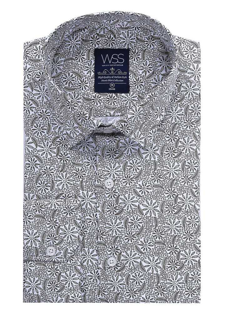 Floral Patterned Slim Fit Shirt | Wessi - Wessi