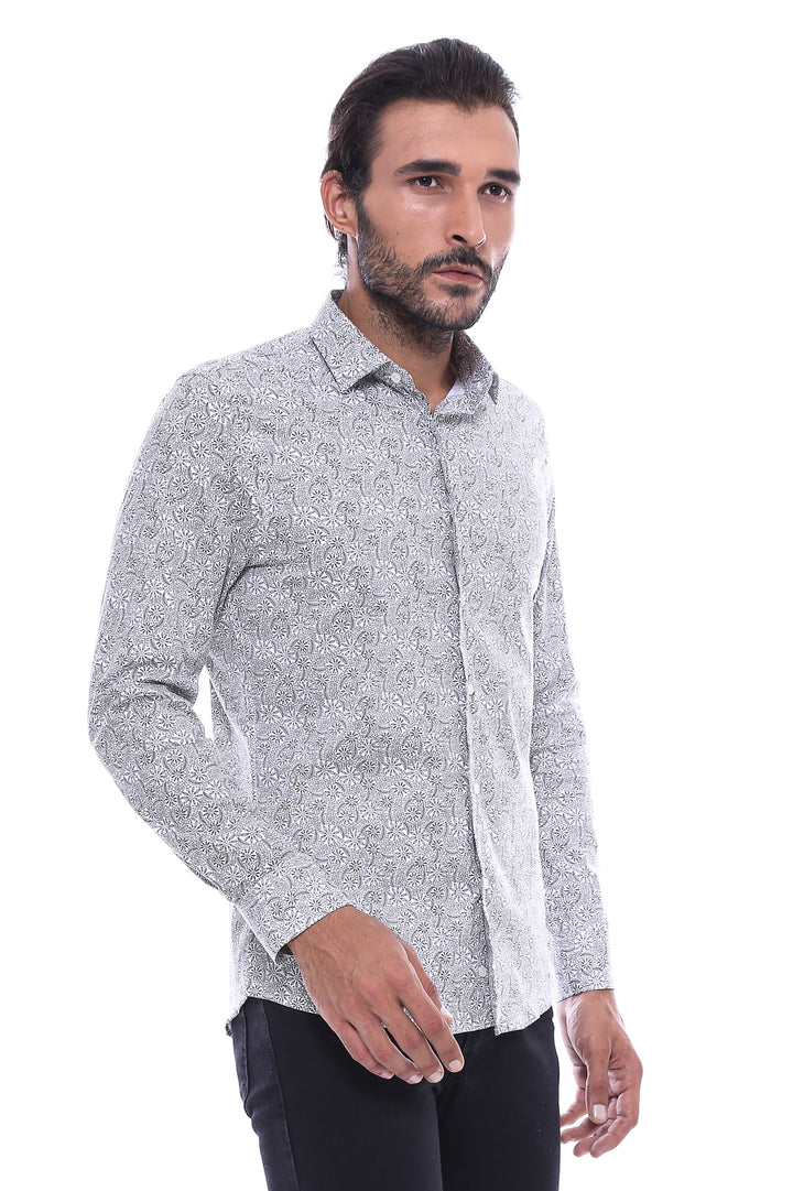 Floral Patterned Slim Fit Shirt | Wessi - Wessi