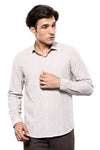 Plaid Beige Slim-Fit Shirt | Wessi - Wessi