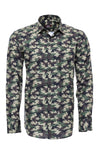 Chemise à motif camouflage vert - Wessi