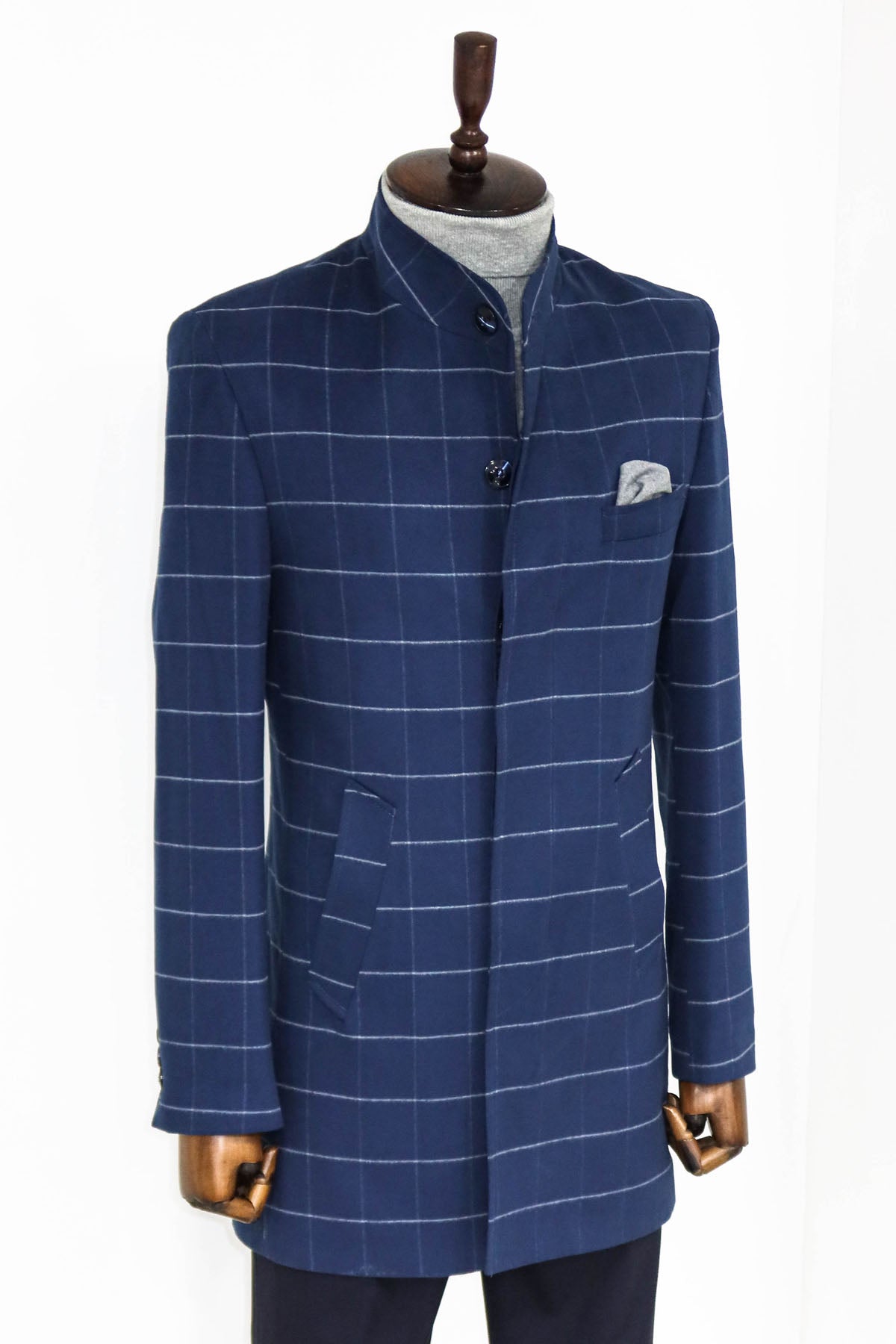 Checked coat mens online