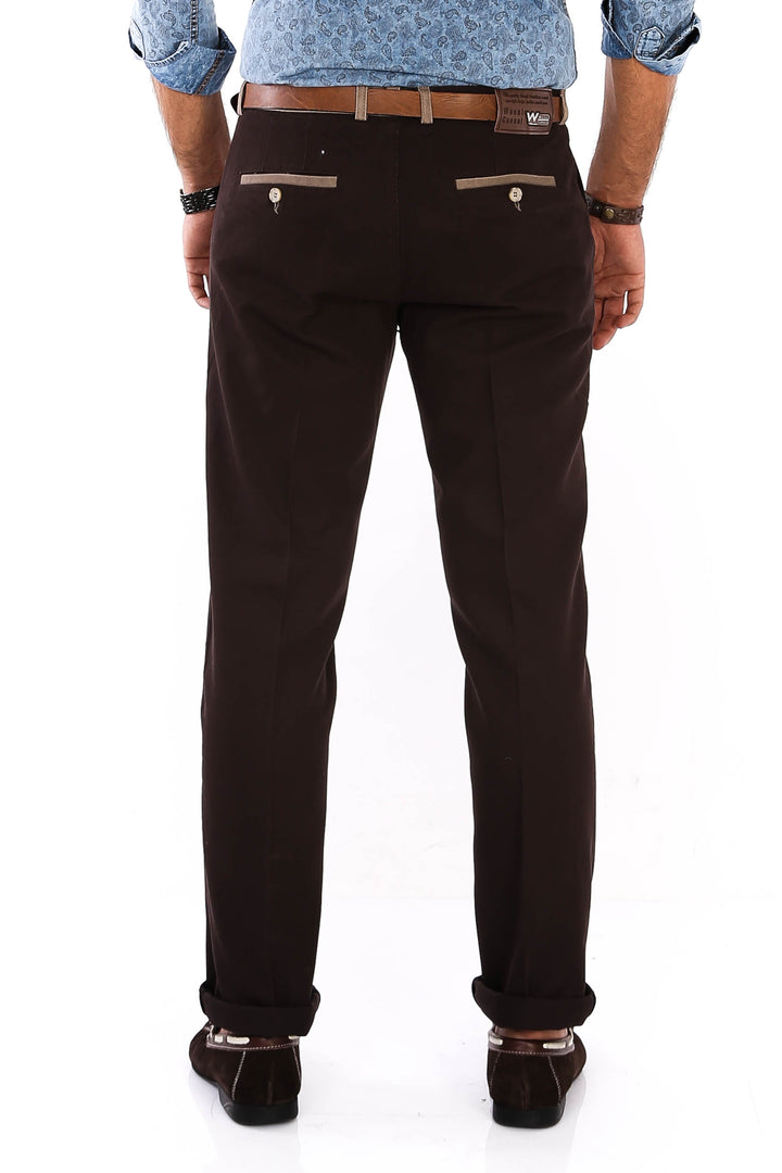 Belt Coloured Brown Pants - Wessi