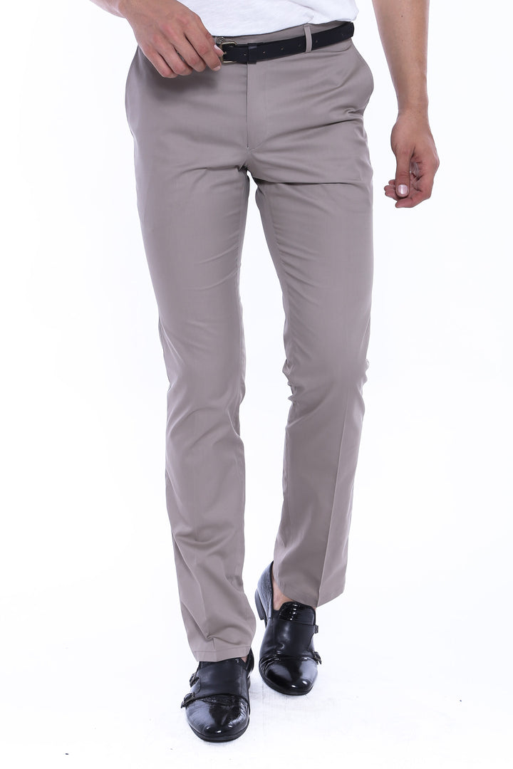 Pocket Flap Cotton Grey Pants-Wessi