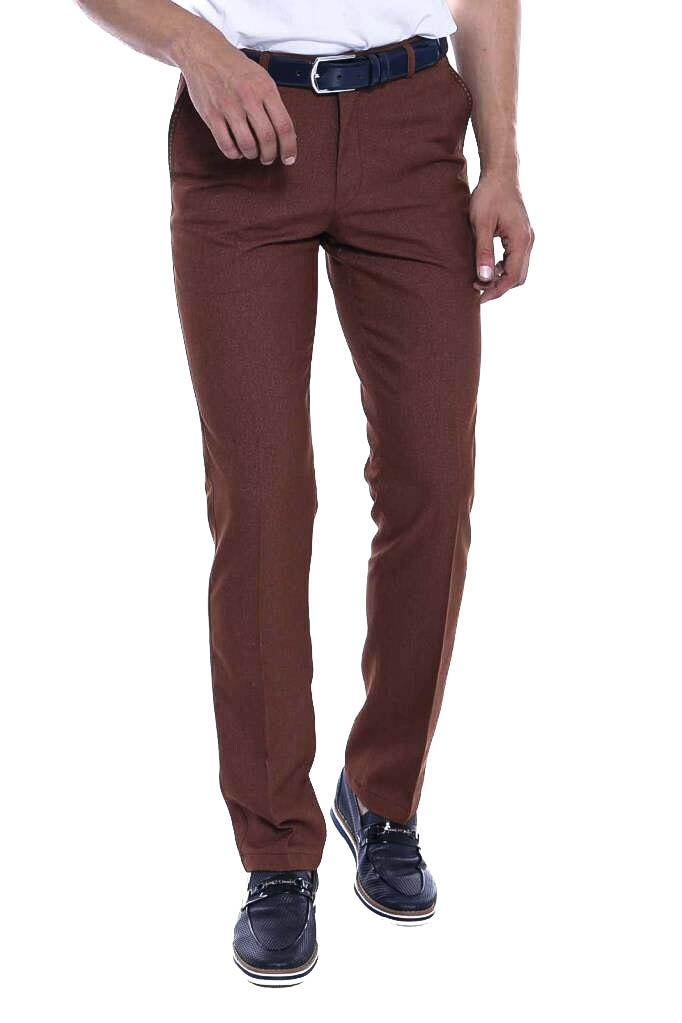 Pantalones Hombre Dot Pockets Slim Fit Algodón Tan - Wessi