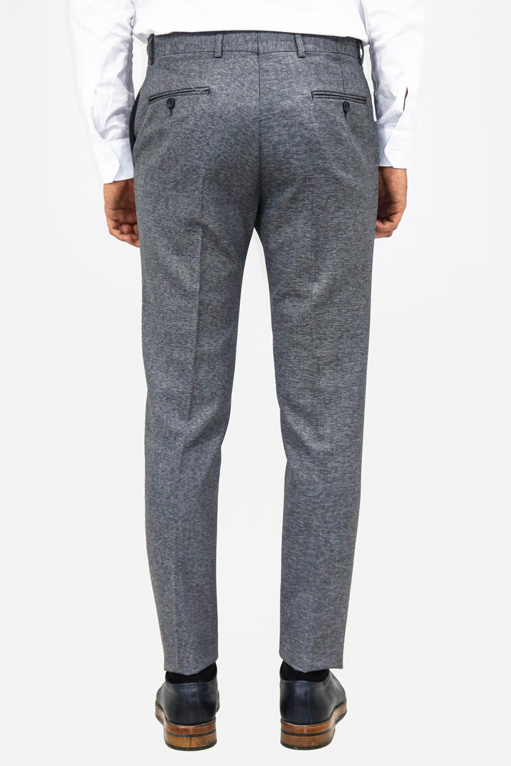 Plain Grey Men Trousers - Wessi