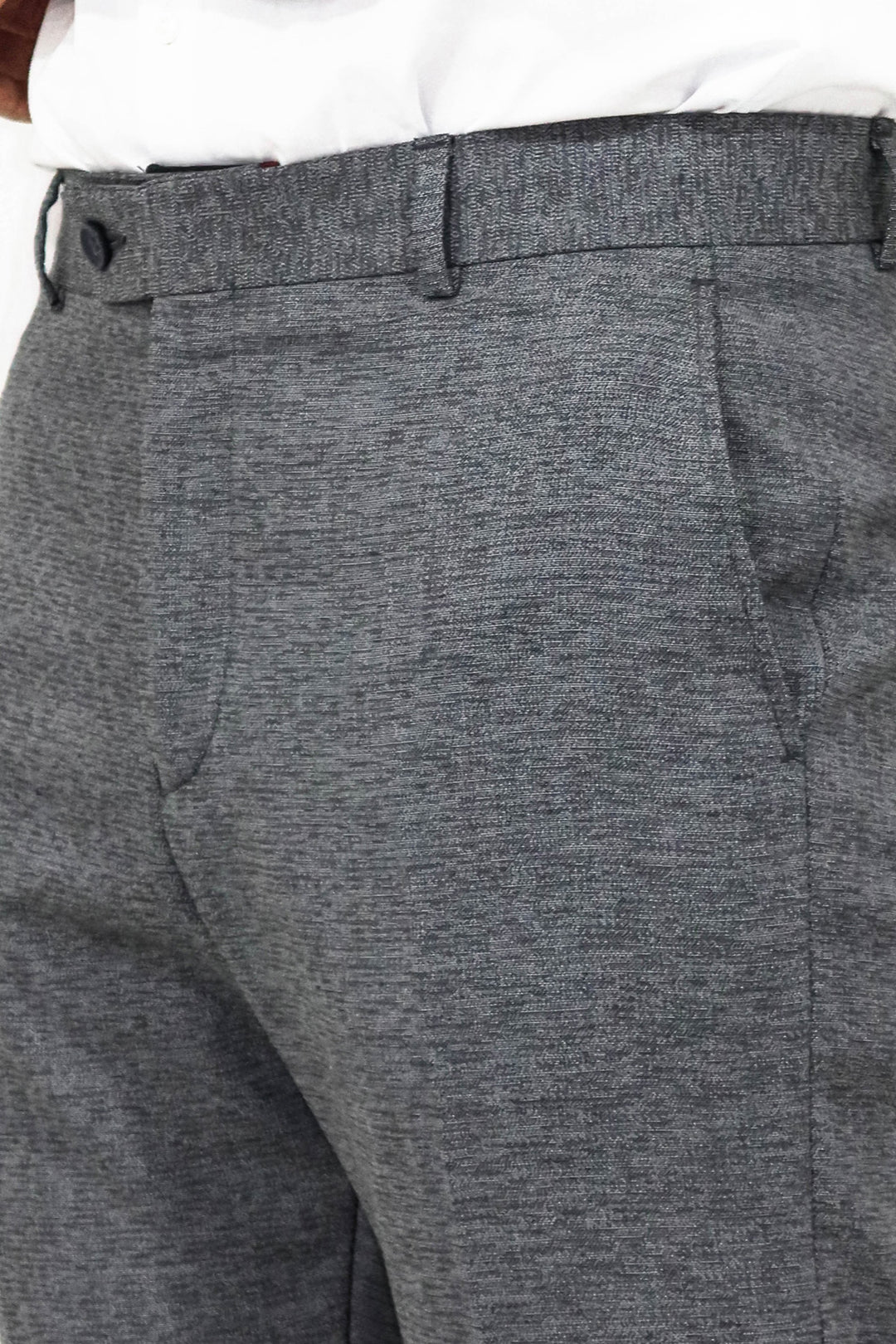 Plain Grey Men Trousers - Wessi