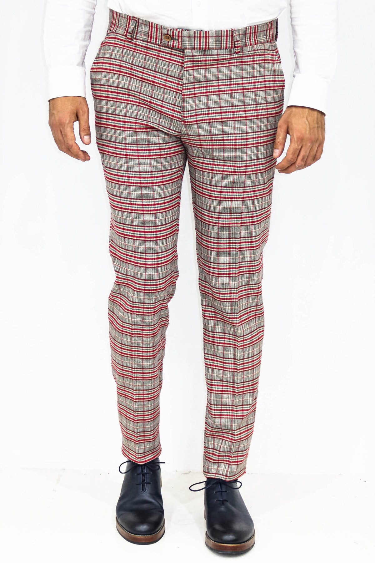 Checkered fashion plaid pants