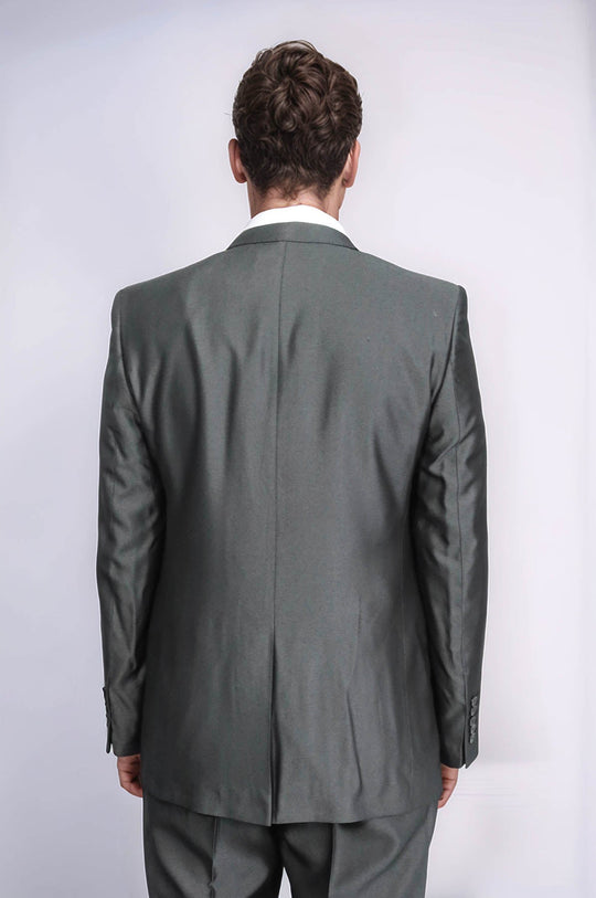 بدلة رجالية لامعة باللون الفحمي | ويس