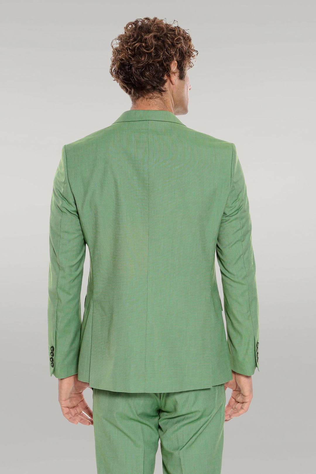 Traje de hombre 2 piezas estampado slim fit verde - Wessi