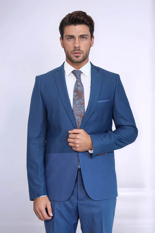 بدلة رجالية موديل انديغو | ويس