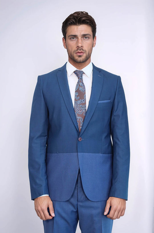 بدلة رجالية موديل انديغو | ويس