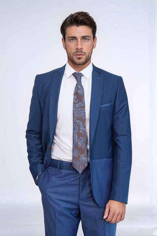 بدلة رجالية موديل انديغو | ويس