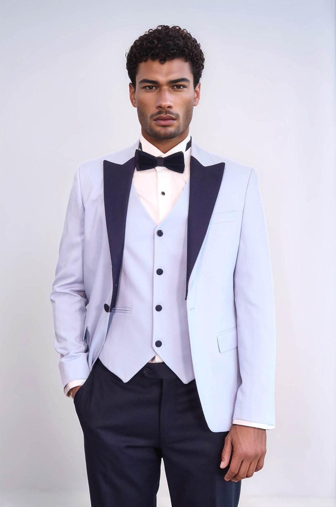 Soft Blue Wedding Suit - Wessi