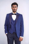 Dot-Patterned Navy Tuxedo - Wessi