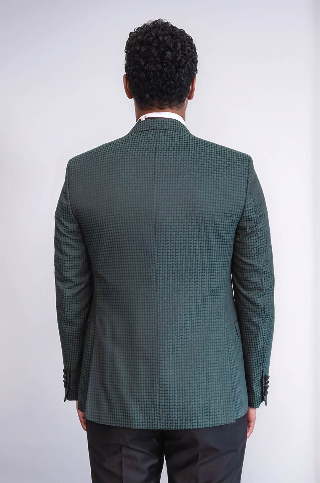 Plaid Patterned Green Tuxedo | Wessi