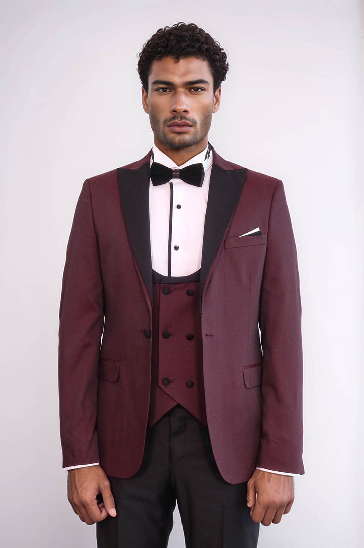 Claret Red Men's Tuxedo | Wessi