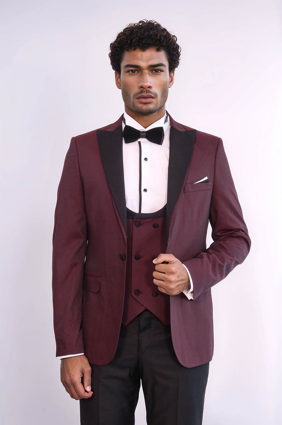 Smoking rouge bordeaux pour homme | Wess