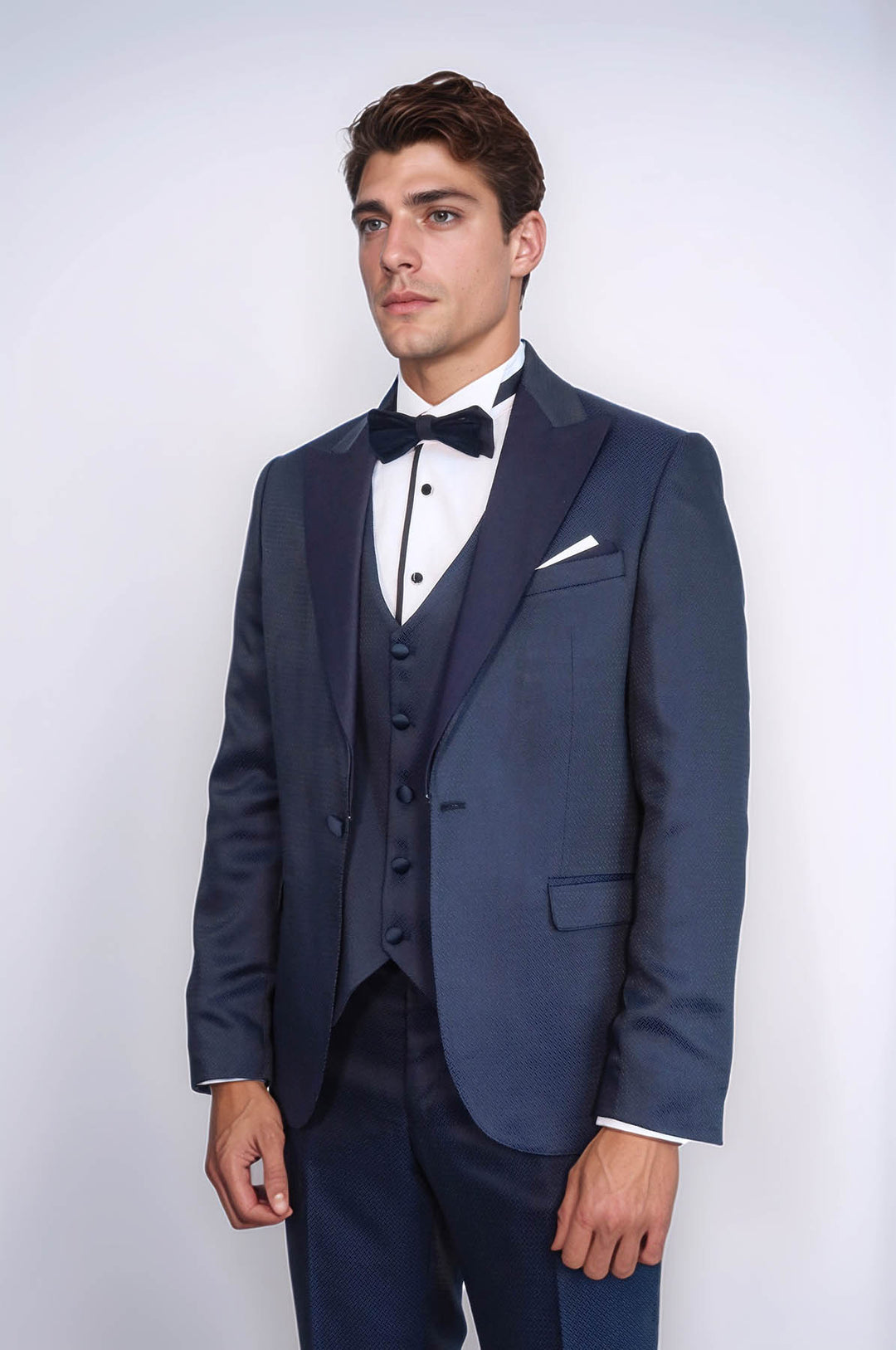 Navy Blue Modeled Tuxedo | Wessi