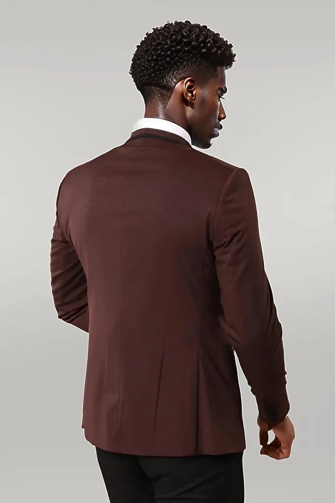 Burgundy Shawl Lapel Tuxedo | Wessi