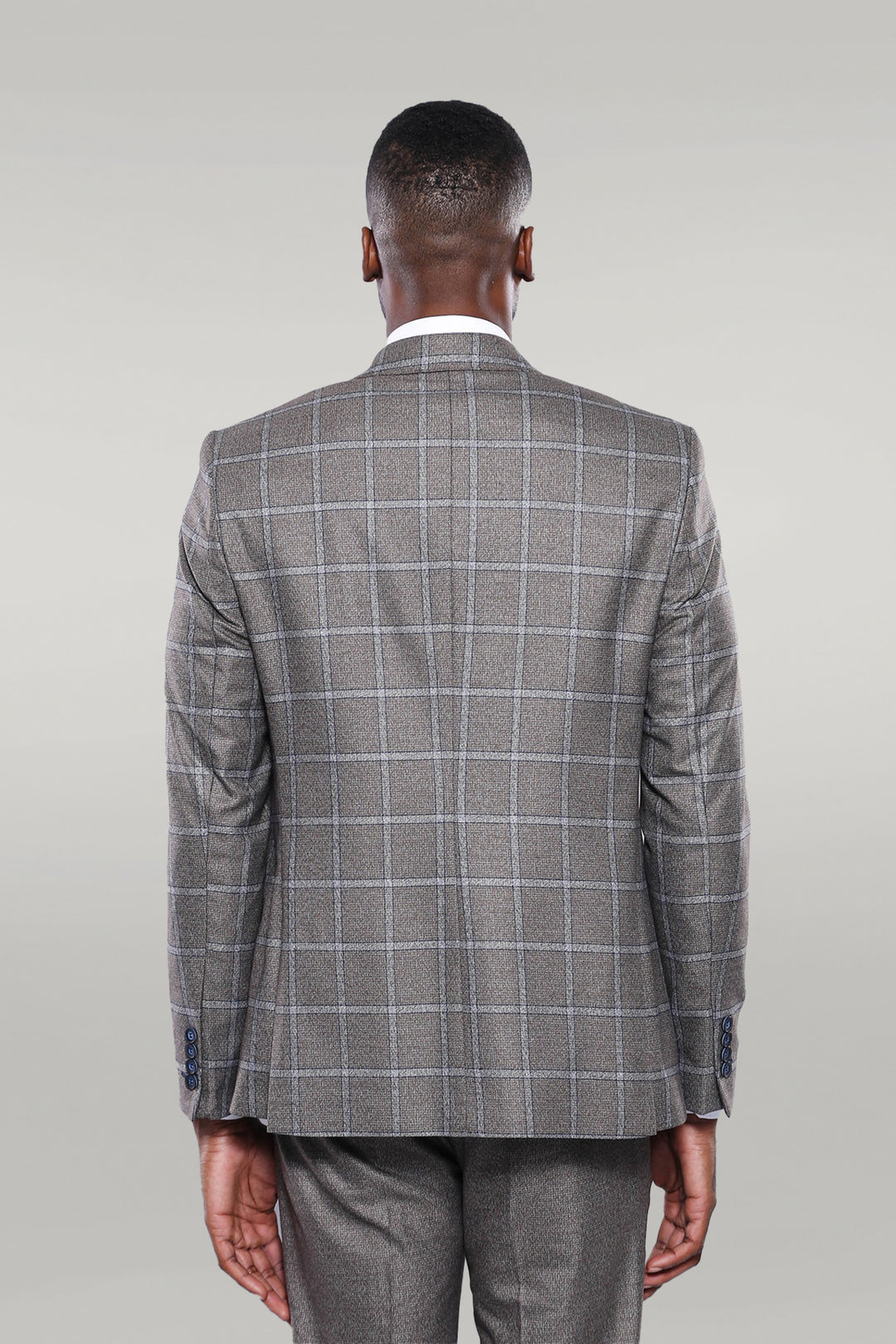 Vested Grey Men Suit - Wessi