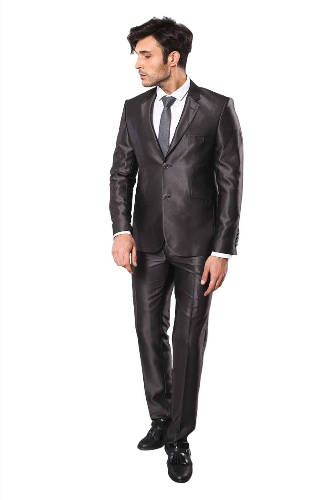 Shiny Smoked Men's Suit - Wessi