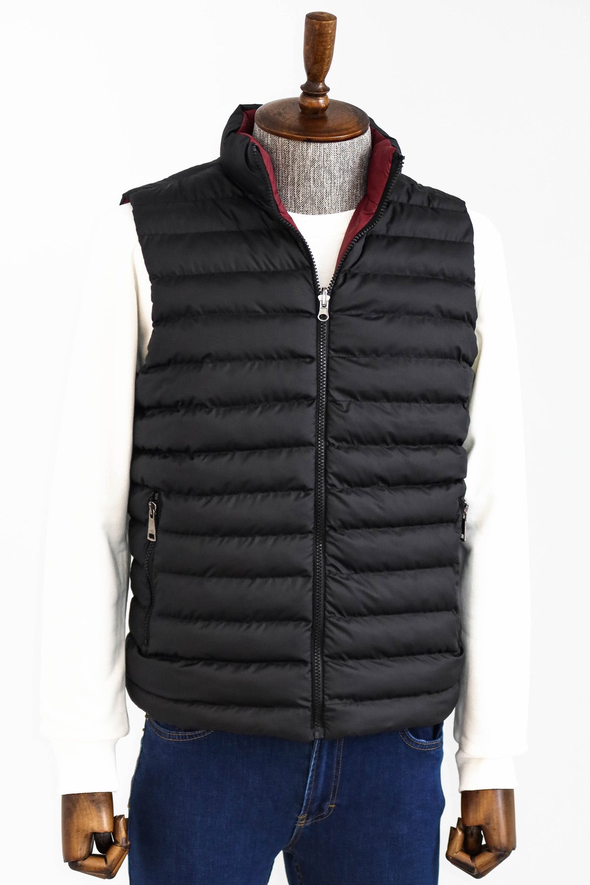 Padded down vest best sale