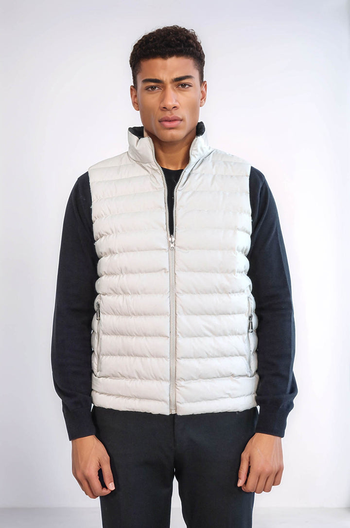 Doudoune Réversible Puffer Crème Homme - Wessi