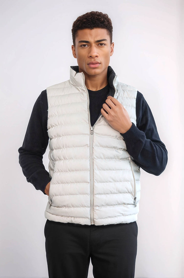 Doudoune Réversible Puffer Crème Homme - Wessi