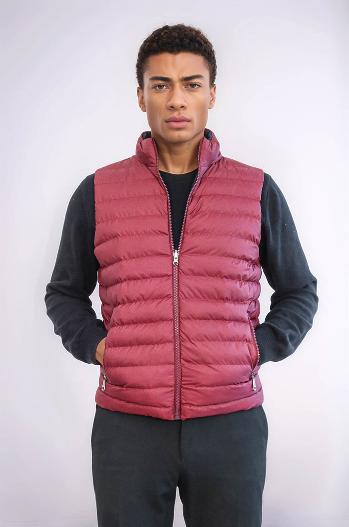 Doudoune Réversible Puffer Bordeaux Homme - Wessi