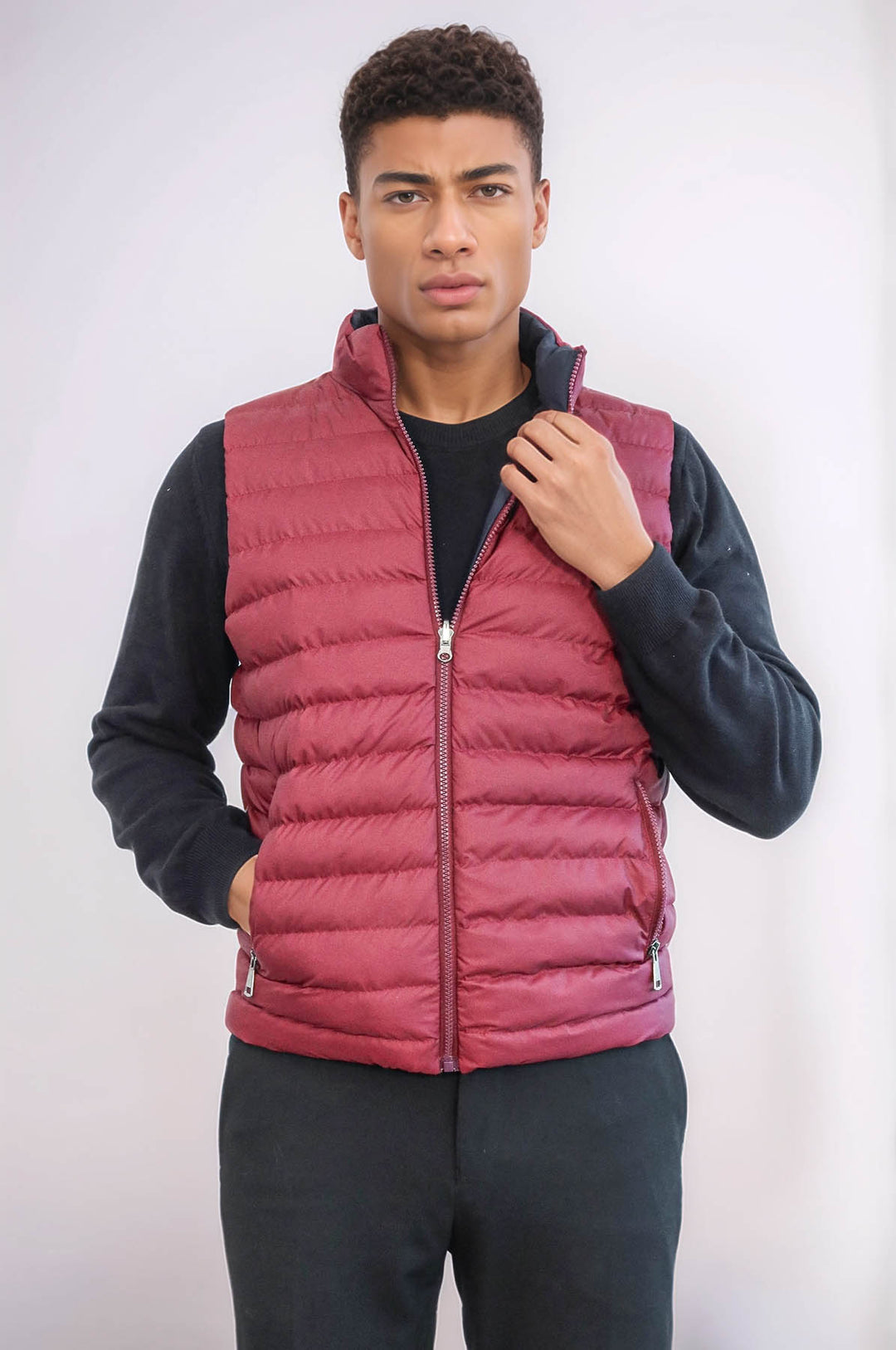 Doudoune Réversible Puffer Bordeaux Homme - Wessi