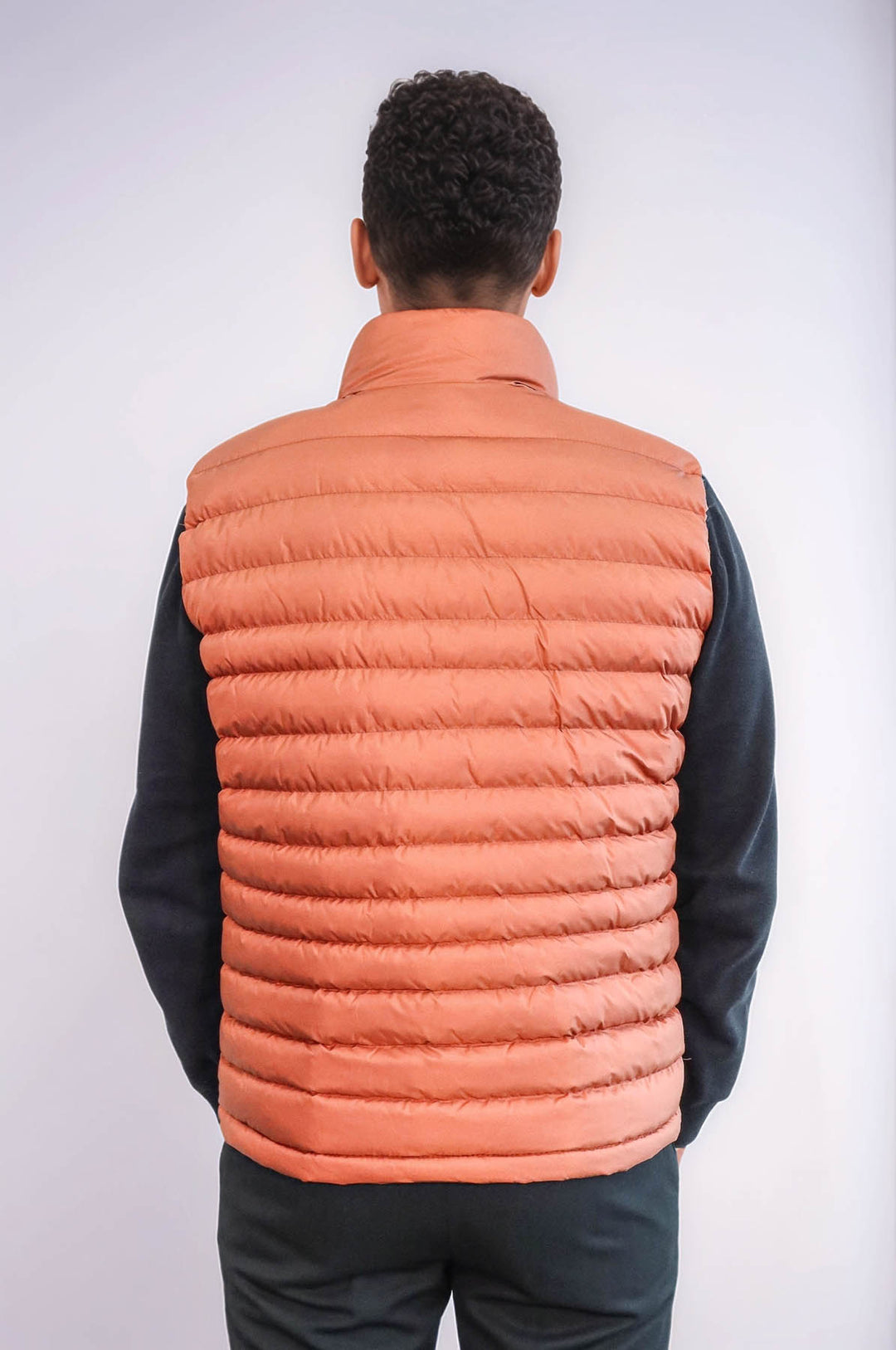 Doudoune Homme Orange Zippée Matelassée - Wessi