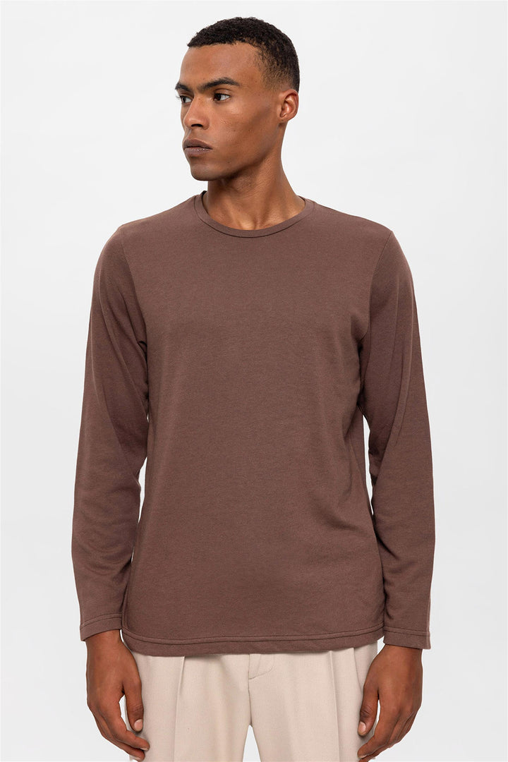 Pull marron printemps homme - Wessi